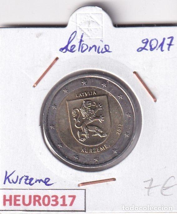 Alte M&uuml;nzen aus Europa: HEUR0317 MONEDA LETONIA 2 EUROS 2017 (Kurzeme)