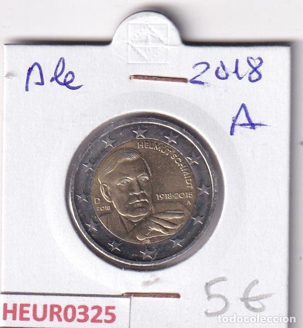 Alte M&uuml;nzen aus Europa: HEUR0325 MONEDA ALEMANIA 2 EUROS 2018 Letra A (Helmut Schmidt)
