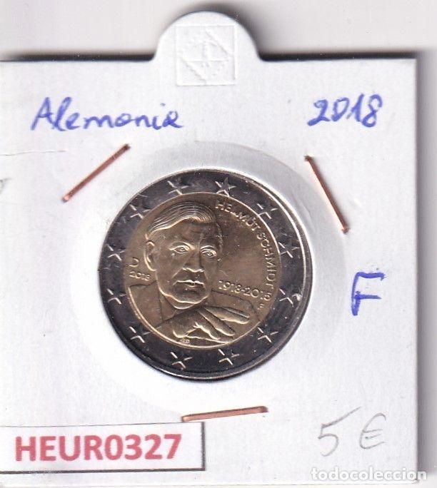 Alte M&uuml;nzen aus Europa: HEUR0327 MONEDA ALEMANIA 2 EUROS 2018 Letra F (Helmut Schmidt)