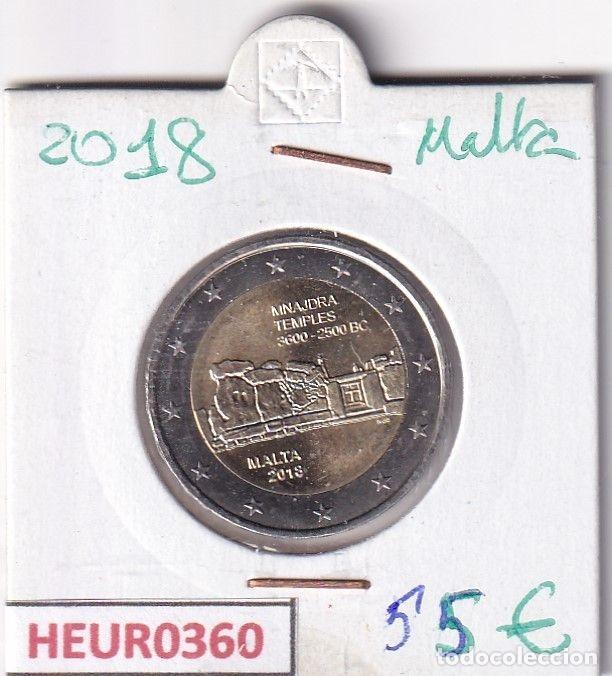 Monete antiche di Europa: HEUR0360 MONEDA MALTA 2 2018 (Templo de Minajdra)