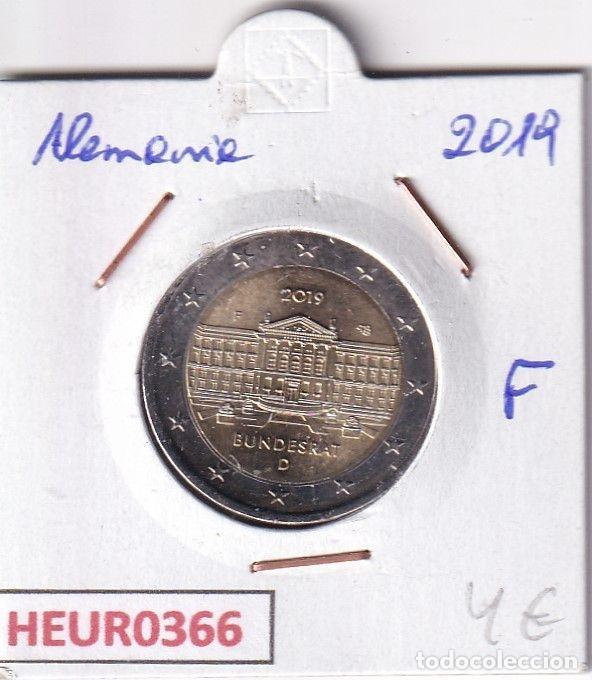 Monete antiche di Europa: HEUR0366 MONEDA ALEMANIA 2 EUROS 2019 Letra F (Bundesrat)
