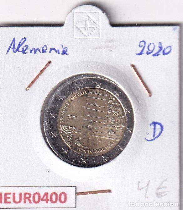 Monete antiche di Europa: HEUR0400 MONEDA ALEMANIA 2 EUROS 2020 Letra D (Genuflexi&oacute;n Varsovia)