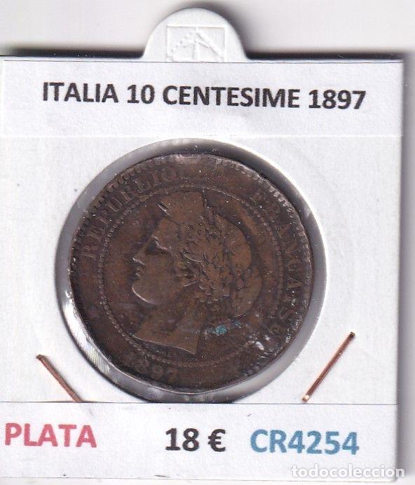 Monete antiche di Europa: CR4254 MONEDA ITALIA 10 CENTESIME 1897 PLATA