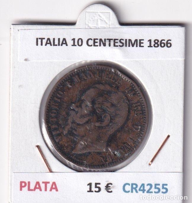 Monete antiche di Europa: CR4255 MONEDA ITALIA 10 CENTESIME 1866 MBC PLATA