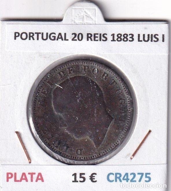 Moedas antigas da Europa: CR4275 MONEDA PORTUGAL 20 REIS 1883 LUIS I PLATA