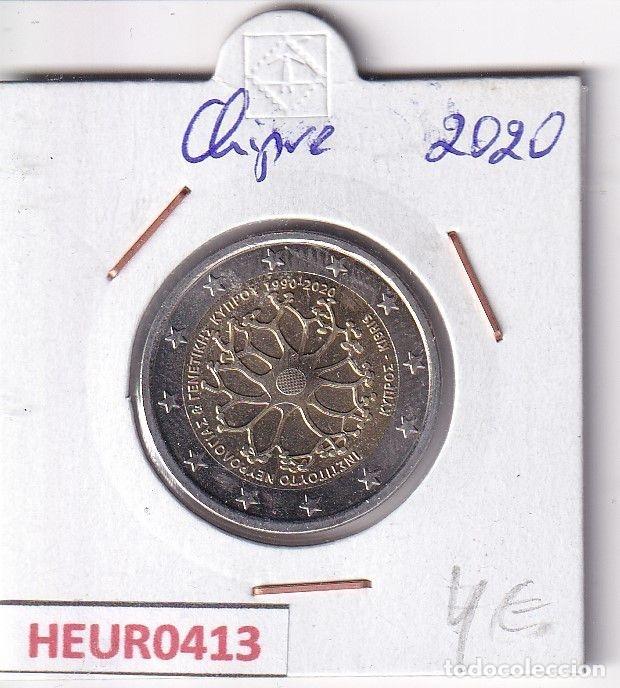 Moedas antigas da Europa: HEUR0413 MONEDA CHIPRE 2 EUROS 2020