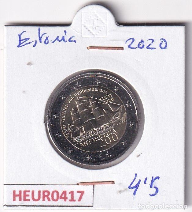 Moedas antigas da Europa: HEUR0417 MONEDA ESTONIA 2 EUROS 2020 (Exposici&oacute;n ant&aacute;rtica)