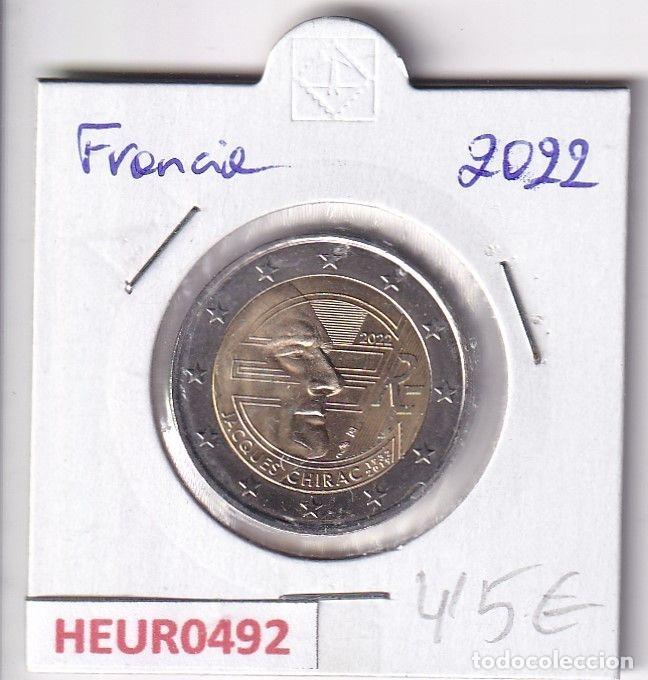 Old Coins of Europe: HEUR0492 MONEDA FRANCIA 2 EUROS 2022 (Jacques Chirac)