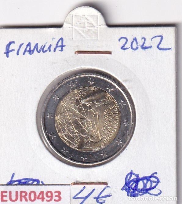 Old Coins of Europe: HEUR0493 MONEDA FRANCIA 2 EUROS 2022 (Programa Erasmus)