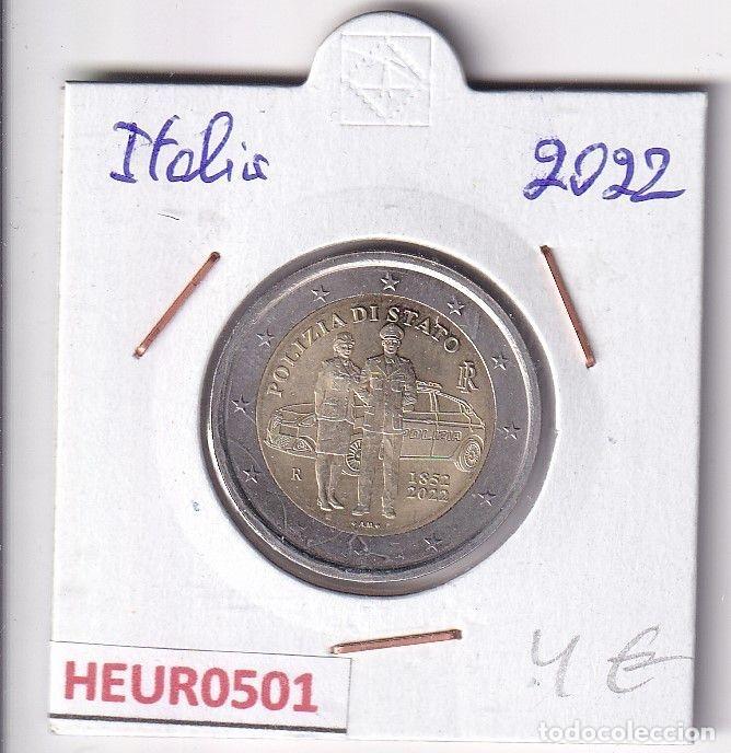Monnaies anciennes de Europe: HEUR0501 MONEDA ITALIA 2 EUROS 2022 (Polic&iacute;a del Estado)
