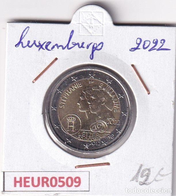Monnaies anciennes de Europe: HEUR0509 MONEDA LUXEMBURGO 2 EUROS 2022 (10 aniversario boda Gran Duque)