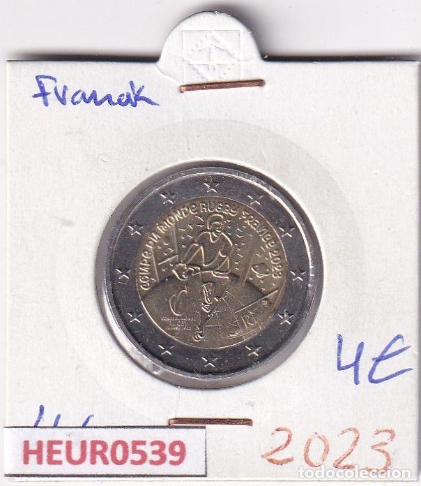 Monnaies anciennes de Europe: HEUR0539 MONEDA FRANCIA 2 EUROS 2023 (Copa del mundo de rugby)