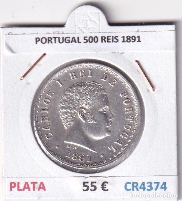 Monnaies anciennes de Europe: CR4374 MONEDA PORTUGAL 500 REIS 1891 PLATA