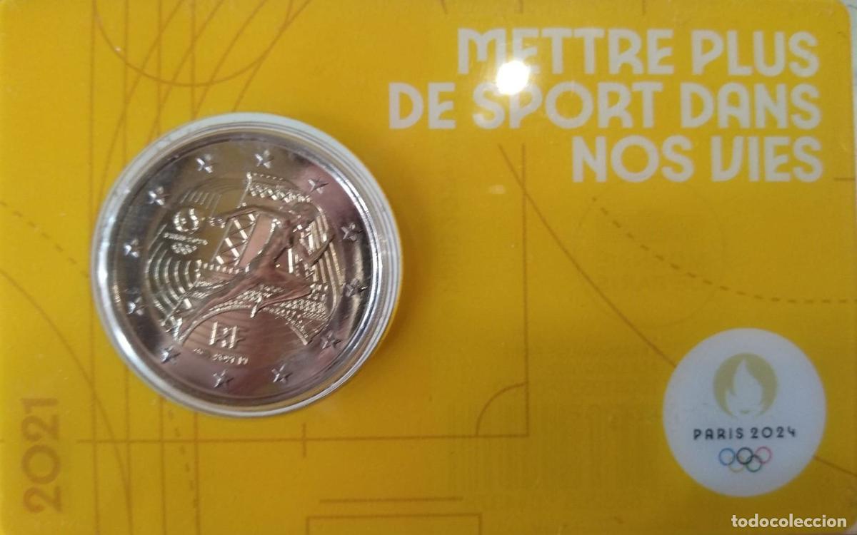 Monete antiche di Europa: HEUR0612 MONEDA FRANCIA 2 EUROS 2021 (JJOO Par&iacute;s 2024) COIN CARD