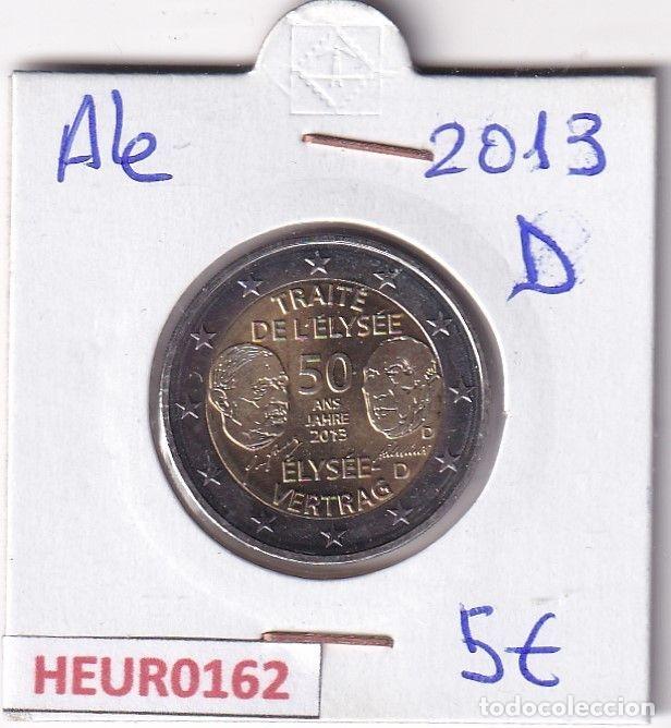 Monete antiche di Europa: HEUR0162 MONEDA ALEMANIA 2 EUROS 2013 Letra D (Tratado del Eliseo)