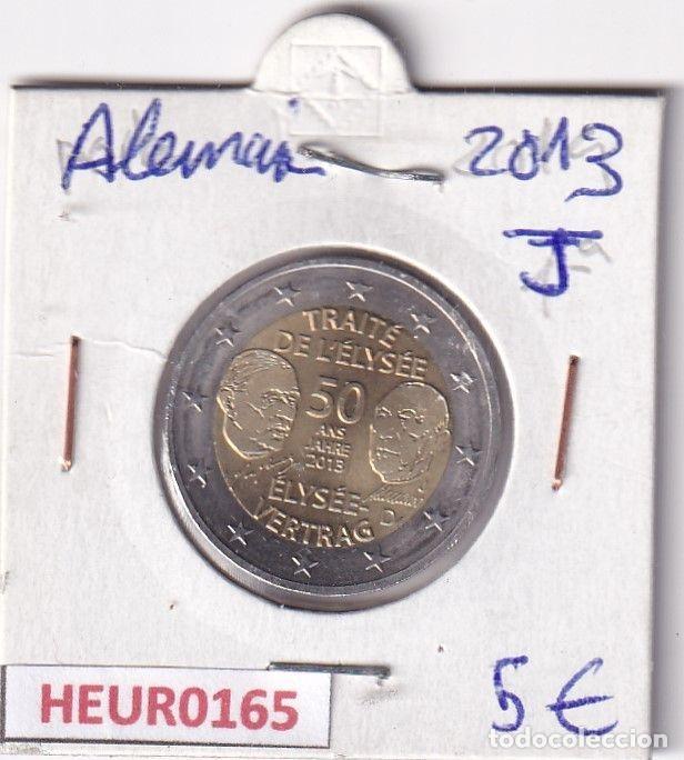 Monete antiche di Europa: HEUR0165 MONEDA ALEMANIA 2 EUROS 2013 Letra J (Tratado del Eliseo)