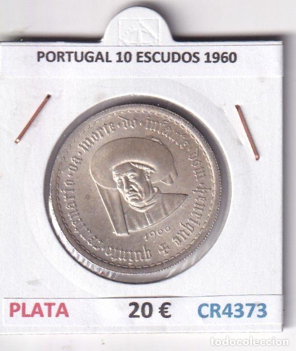 Monnaies anciennes de Europe: CR4373 MONEDA PORTUGAL 10 ESCUDOS 1960 PLATA