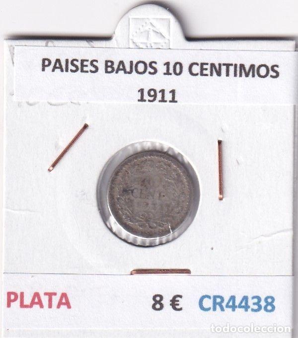 Monete antiche di Europa: CR4438 MONEDA PAISES BAJOS 10 CENTIMOS 1911 PLATA