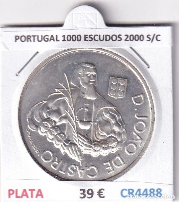 Moedas antigas da Europa: CR4488 MONEDA PORTUGAL 1000 ESCUDOS 2000 D. JOAO DE CASTRO