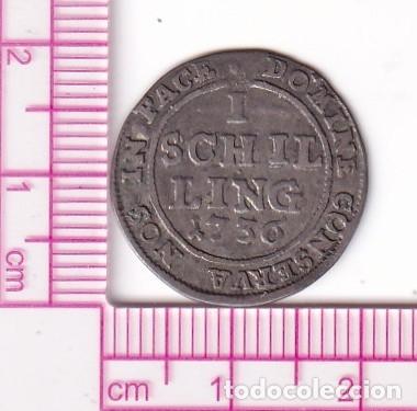 Monete antiche di Europa: CR4573 MONEDA SUIZA 1 CHELIN 1736 ZURICH VELLON 1,1 GR