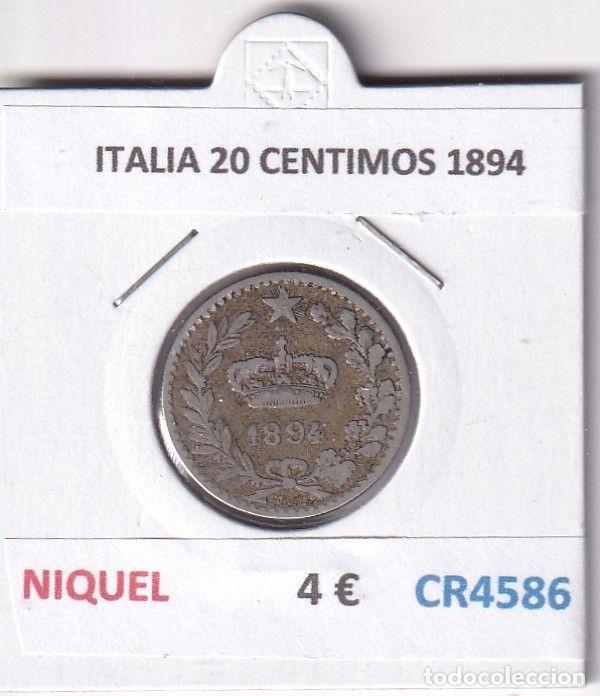 Monete antiche di Europa: CR4586 MONEDA ITALIA 20 CENTIMOS 1894 NIQUEL