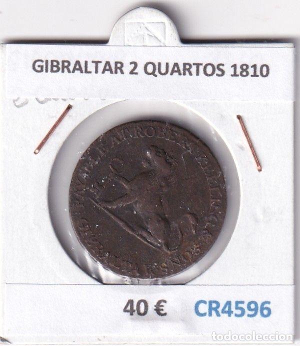 Monedas antiguas de Europa: CR4596 MONEDA GIBRALTAR 2 QUARTOS 1810