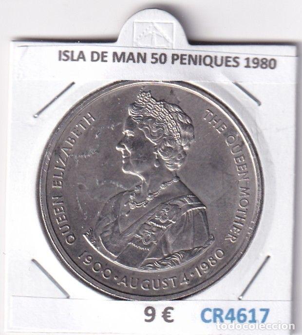Monedas antiguas de Europa: CR4617 MONEDA ISLA DE MAN 50 PENIQUES 1980 NIQUEL