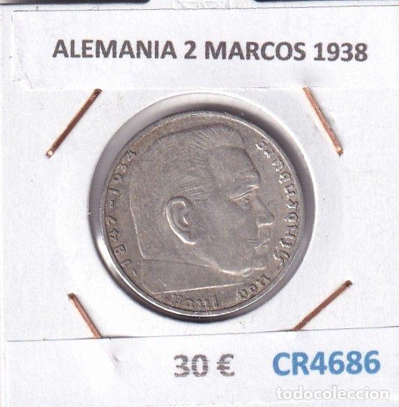 Monete antiche di Europa: CR4686 MONEDA ALEMANIA 2 MARCOS 1938 PLATA