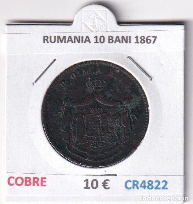 Alte M&uuml;nzen aus Europa: CR4822 MONEDA RUMANIA 10 BANI 1867 COBRE