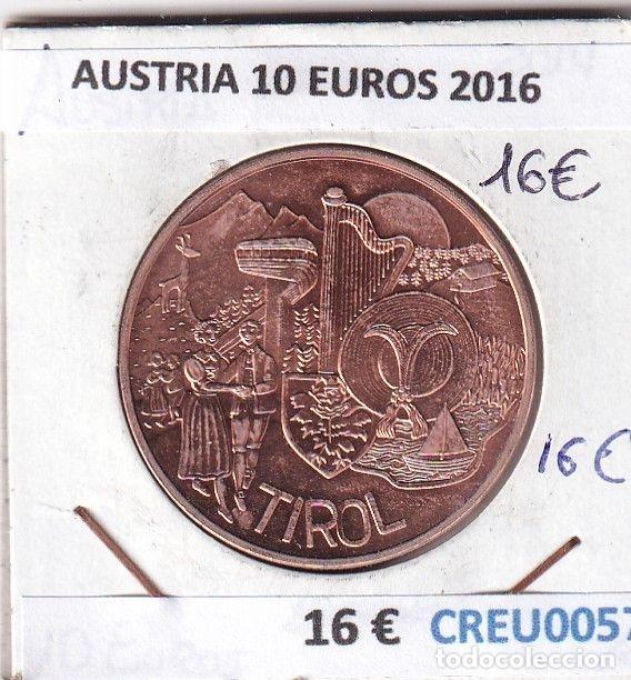 Monete antiche di Europa: CREU0057 MONEDA AUSTRIA 10 EUROS 2016