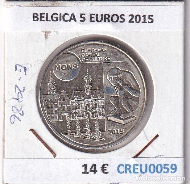 Monete antiche di Europa: CREU0059 MONEDA BELGICA 5 EUROS 2015
