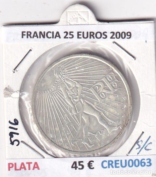 Old Coins of Europe: CREU0063 MONEDA FRANCIA 25 EUROS 2009 PLATA