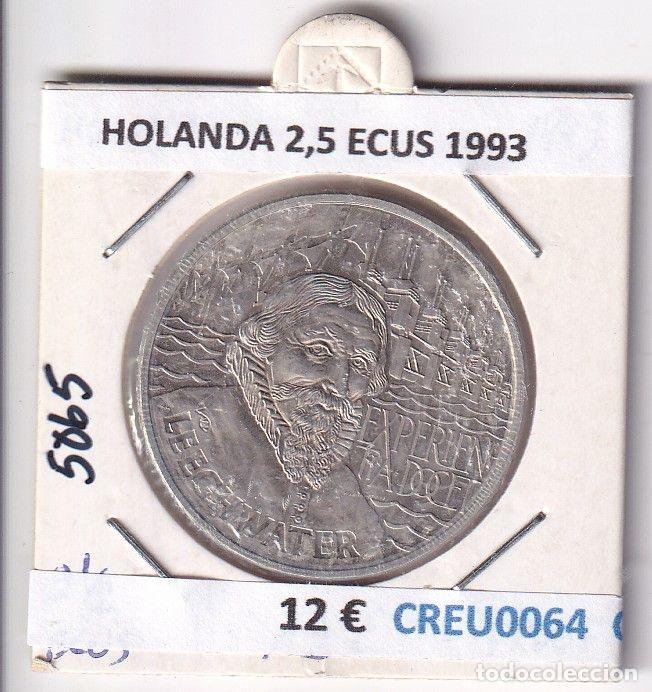 Old Coins of Europe: CREU0064 MONEDA HOLANDA 2,5 ECUS 1993