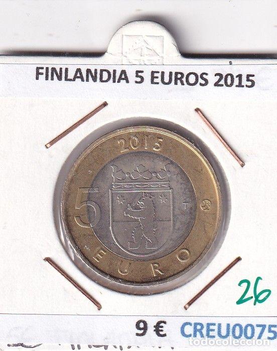 Monete antiche di Europa: CREU0075 MONEDA FINLANDIA 5 EUROS 2015