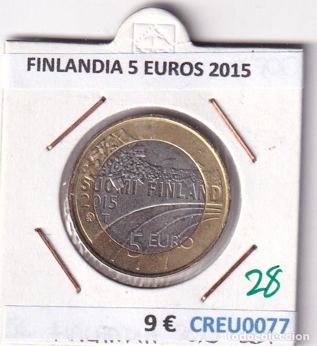 Monete antiche di Europa: CREU0077 MONEDA FINLANDIA 5 EUROS 2015
