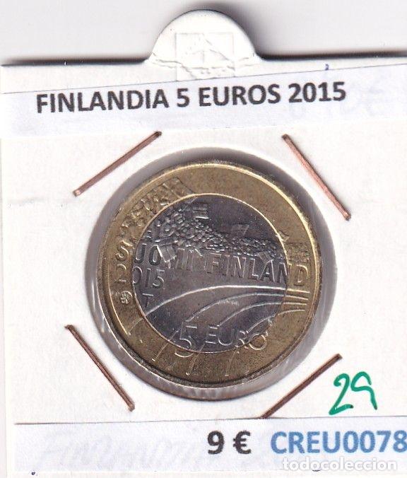 Monete antiche di Europa: CREU0078 MONEDA FINLANDIA 5 EUROS 2015