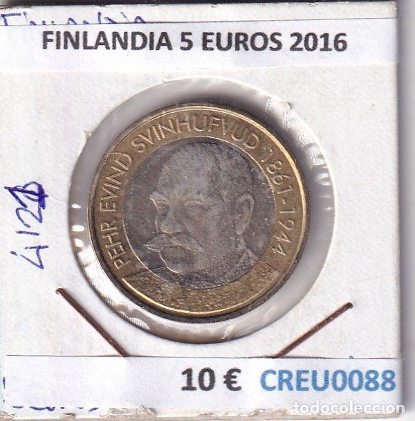 Monnaies anciennes de Europe: CREU0088 MONEDA FINLANDIA 5 EUROS 2016