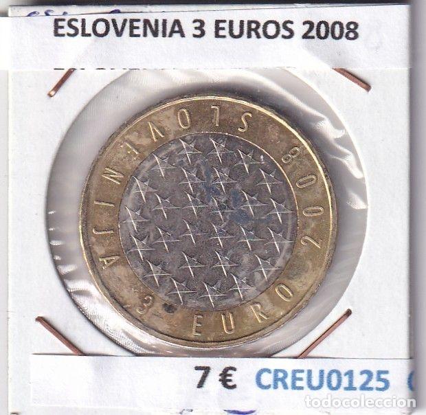 Old Coins of Europe: CREU0125 MONEDA ESLOVENIA 3 EUROS 2008