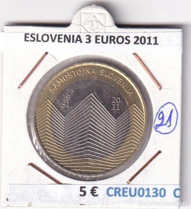 Old Coins of Europe: CREU0130 MONEDA ESLOVENIA 3 EUROS 2011