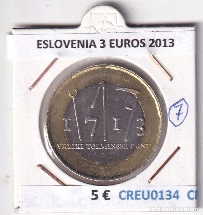 Old Coins of Europe: CREU0134 MONEDA ESLOVENIA 3 EUROS 2013