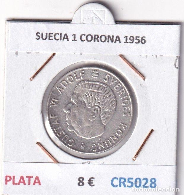 Monedas antiguas de Europa: CR5028 MONEDA SUECIA 1 CORONA 1956 PLATA