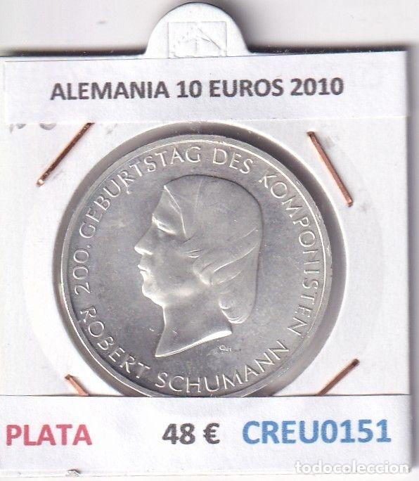 Monedas antiguas de Europa: CREU0151 MONEDA ALEMANIA 10 EUROS 2010 PLATA