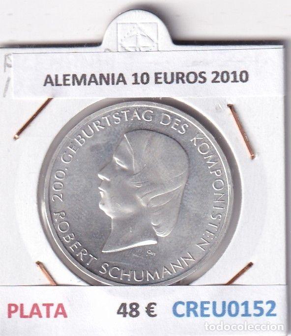 Monedas antiguas de Europa: CREU0152 MONEDA ALEMANIA 10 EUROS 2010 PLATA