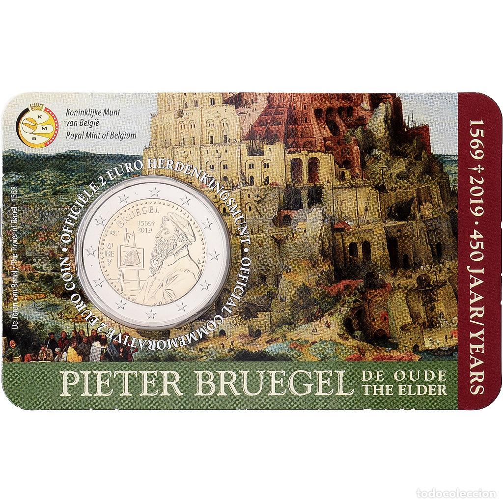 Alte M&uuml;nzen aus Europa: [#1546570] B&eacute;lgica, 2 Euro, Pieter Bruegel, 2019, Monnaie royale de Belgique, Bimet&aacute;lico