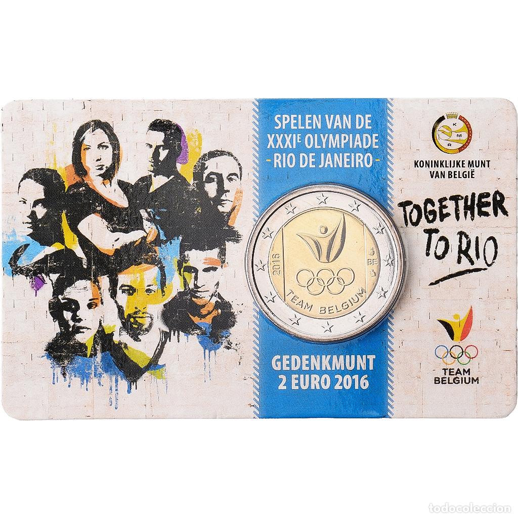 Monete antiche di Europa: [#1546574] B&eacute;lgica, 2 Euro, XXXI Olympic Games, Rio de Janeiro, 2016, Monnaie royale de