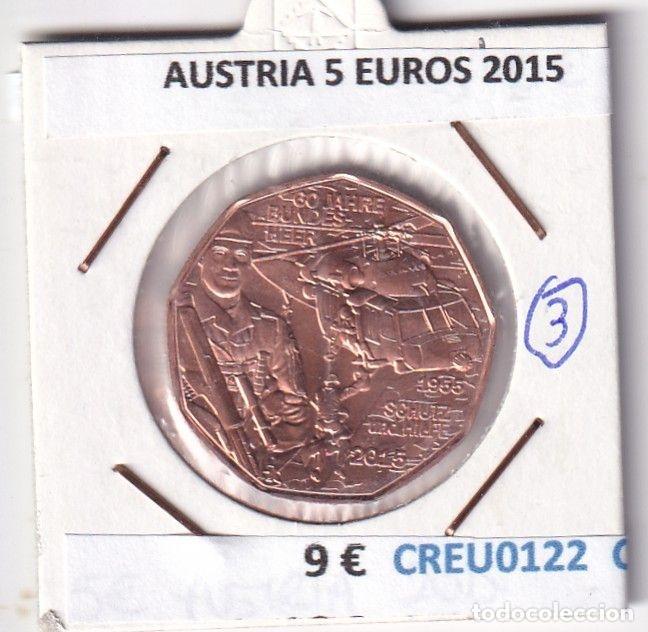 Moedas antigas da Europa: CREU0122BIS MONEDA AUSTRIA 5 EUROS 2015