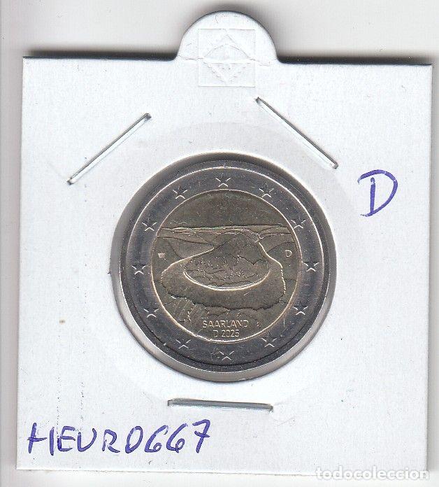 Moedas antigas da Europa: HEUR0667 MONEDA ALEMANIA 2 EUROS 2025 Letra D (Meandro del Sarre)