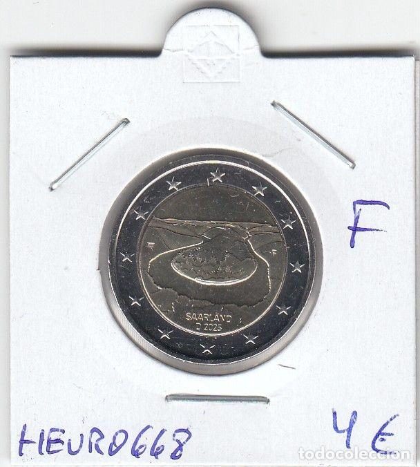 Moedas antigas da Europa: HEUR0668 MONEDA ALEMANIA 2 EUROS 2025 Letra F (Meandro del Sarre)
