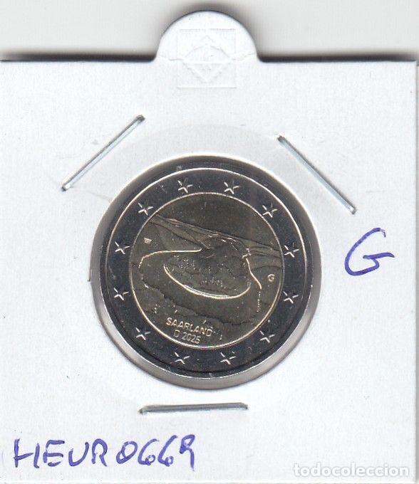 Moedas antigas da Europa: HEUR0669 MONEDA ALEMANIA 2 EUROS 2025 Letra G (Meandro del Sarre)