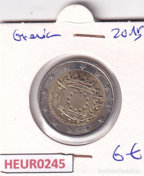 Alte M&uuml;nzen aus Europa: HEUR0245 MONEDA GRECIA 2 EUROS 2015 (Bandera europea)